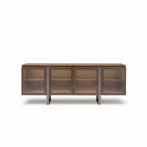 Sideboard with glass doors